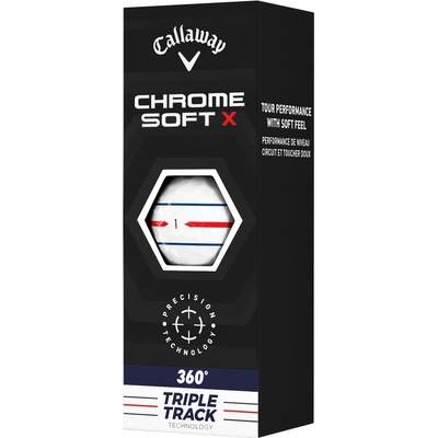 CALLAWAY Chrome Soft X 360° Triple Track golfové míčky 3 ks