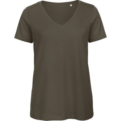 B&C Collection B&c inspire vt / Дамска тениска с v-образно деколте - каки xl (01tw4555504)