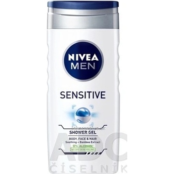 NIVEA MEN Sprchový gél SENSITIVE 3v1 na telo tvár a vlasy 1x250 ml