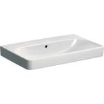 Geberit Smyle Square - Умивалник 75x48x17 см, с преливник, без отвор, бял 500.249. 00.2 (500.249.00.2)