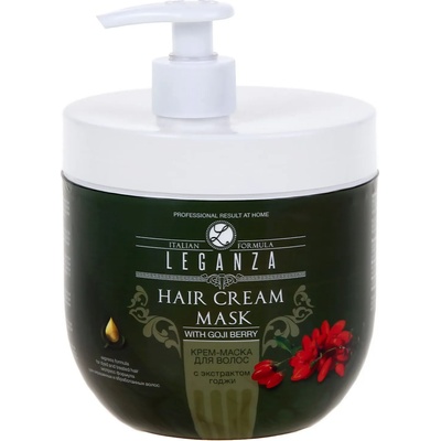 Leganza Маска за коса с годжи бери, с помпа, 1000 ml