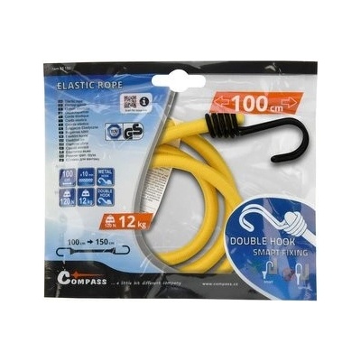 Compass Upínač pružný DOUBLE HOOK 10mm/100cm TÜV/GS