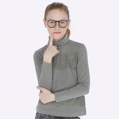 Mayoral 7001 elegantní dívčí šedý rolák