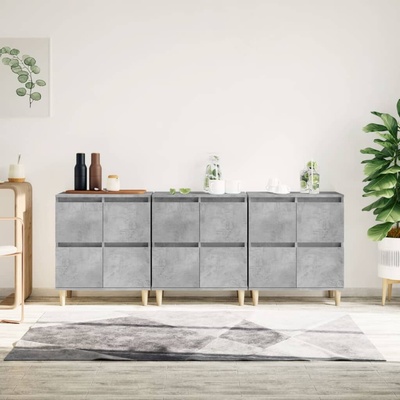 vidaXL 11461.3185771 příborníky 3 ks betonově šedé 60 x 35 x 70 cm