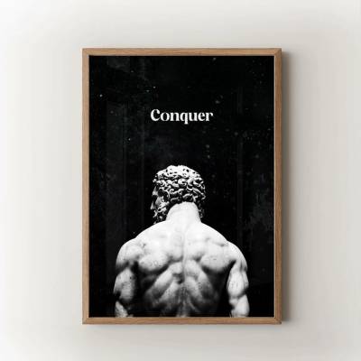 Conquer Velikost: 70x100 cm, Rám: Přírodní