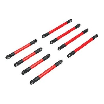 Traxxas долна биела алуминиева червено анодизирана (комплект)