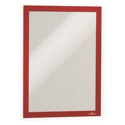 Informačný panel, A4, samolepiaci, DURABLE "DURAFRAME", červená