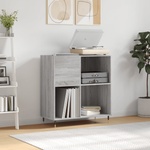 vidaXL Шкаф за винилови плочи сив сонома 84, 5x38x89 см инженерно дърво (831770)