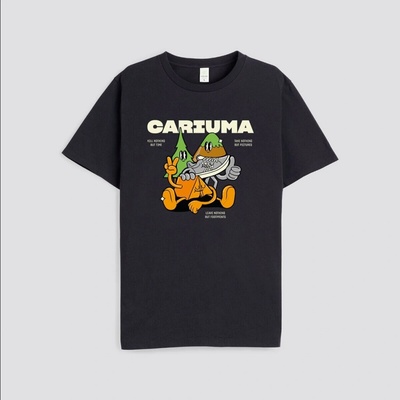 Cariuma T Shirt Black Take Nothing Leave Nothing
