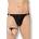 Прашки за мъже с практични закопчалки, размер L - Thong 4432 Black (SLC0443213)