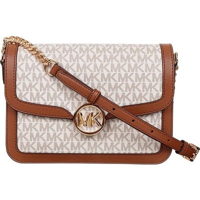 Michael Kors Leida medium crossbody logo vanilla acorn
