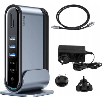 Baseus Working Station Three-Screen Multifunctional Type-C HUB Adapter CAHUB-DG0G