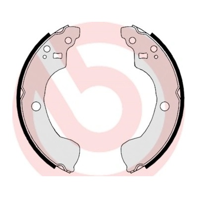 BREMBO Sada brzdových čeľustí S56534