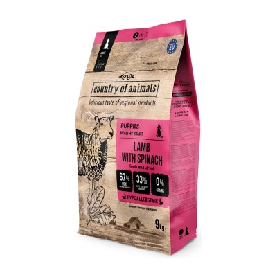 Country of Animals Lamb and Spinach 9 kg