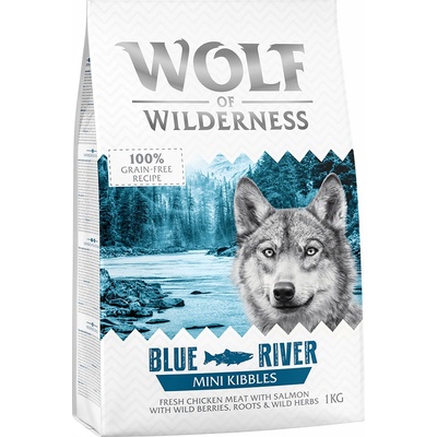Wolf of Wilderness Adult "Blue River" s lososom bez obilnín mini 5 x 1 kg