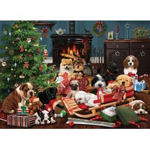 Cobble Hill Christmas Puppies 500 dielov