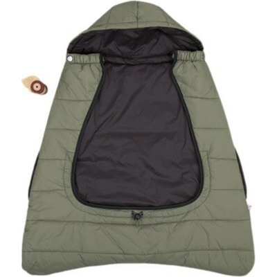 CuddleCo Comfi-Cape do kočíka/autosedačky/nosič 2v1 25x12cm čierny/khaki
