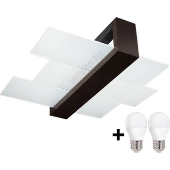 Image 1 of Brilagi - LED таванно осветително тяло HERA 2xE27/7, 5W/230V венге (BG0546)