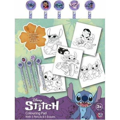Lilo a Stitch omalovánky s pastelkami