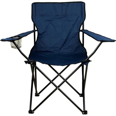 Divero 531 Skládací židle s držákem nápojů - modrá