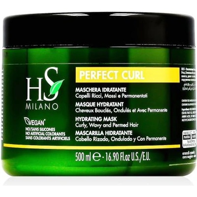 HS MILANO Perfect Curl Hydrating Mask хидратираща маска за къдрава коса 500 ml унисекс
