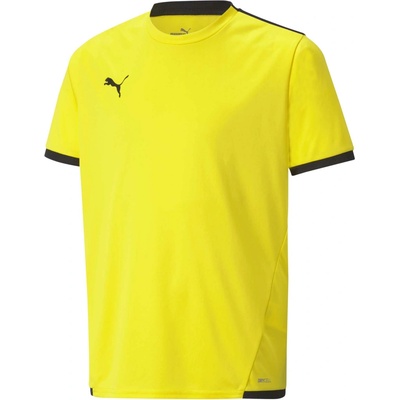 Puma Juniosrské futbalové tričko TEAM LIGA JERSEY JR žltá čierna