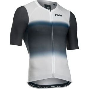 Northwave Мъжка фланелка с къс ръкав за колоездене Northwave Blade Air Jersey Short Sleeve Cycling jersey - White / Black (056-3720-0312)