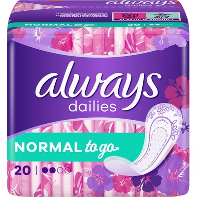 Always Дейлийс Единично опаковани Нормал, eжедневни дамски превръзки, 20бр (1100000701)