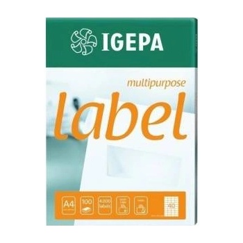 Igepa Group Labels a4 igepa 210 x 297 mm white (100)