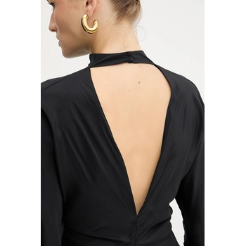PINKO Блуза с коприна Pinko дамска в черно с изчистен дизайн 105625 A2S9 (105625.A2S9)