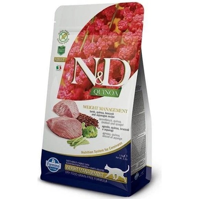 N&D Cat Grain free QUINOA Weight Management LAMB 2 x 1,5 g