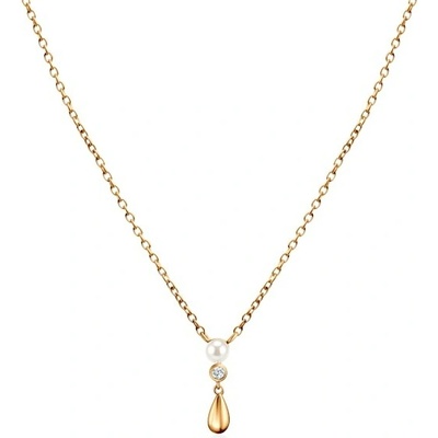 Savicki Náhrdelník pozlátené striebro, perla, zirkón B-N-N0840-00221-925-Z