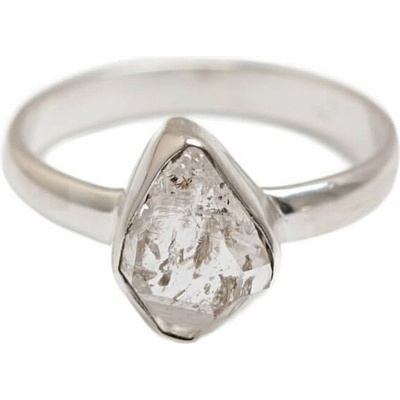 Nefertitis Herkimer diamant prsten stříbro R121