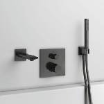 Ideal Standard Смесител за вана Ideal Standard Atelier Conca сив Magnetic Gray 18 см (BC769A5)