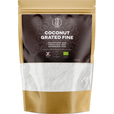 BrainMax Pure Coconut Grated Fine Kokos strouhaný jemný BIO 200 g