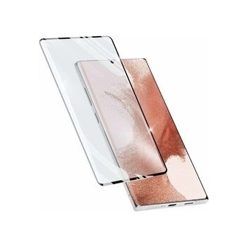 CellularLine Ochranné zaoblené tvrzené sklo pro celý displej Impact Glass pro Samsung Galaxy S23 Ultra TEMPGCUGALS23UK
