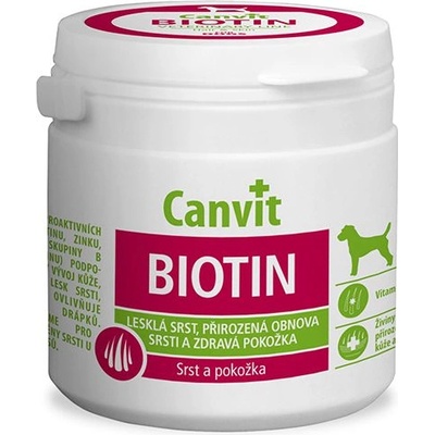 Canvit Biotin - препарат за здрава и блестяща козина 100 табл. / 100 г