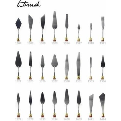 Umělecké malířské špachtle (T-brush) Velikost 1363