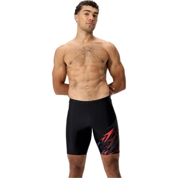 Speedo Men's Medium Long Jam Jammers - Ant/Rish Red