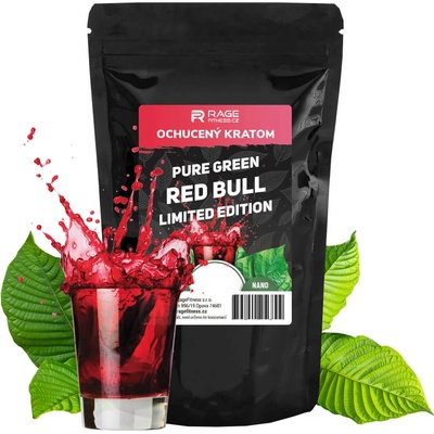 RageFitness Barevný kratom Standard green Redbull AKCE 50% 100 g + 50 g