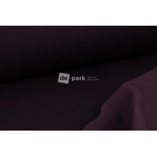 de-park Počesaná teplákovina silná - temná ostružinová