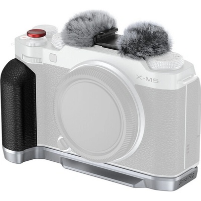 SmallRig 4875 L-montážna doska so silikónovou rukoväťou pre FUJIFILM X-M5 strieborná