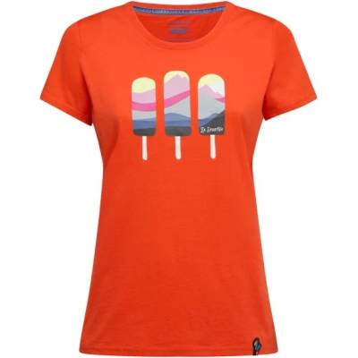 La Sportiva Дамска тениска La Sportiva Women's Icy Mountains T-Shirt - Cherry Tomato (116-9195-0512)