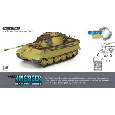 Dragon Sd.Kfz.182 King Tiger German Army sPzAbt 509 Hungary 1945 1:72