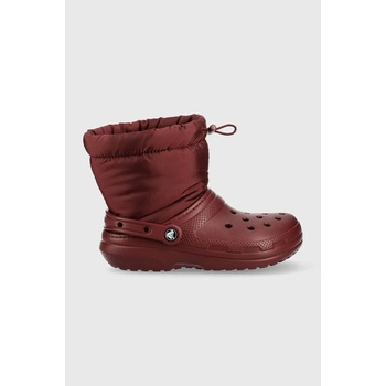 Crocs Апрески Crocs Classic Lined Neo Puff Boot в бордо 206630 (206630.612.D)