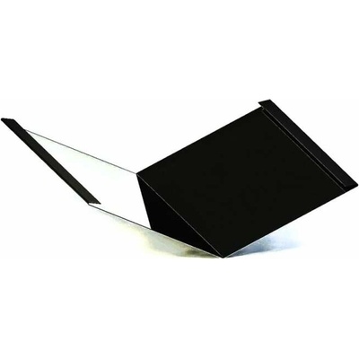 Úžlabí klasik r.š.500mm pozink Lakovaný RAL 9005 černá s folií dl.2m