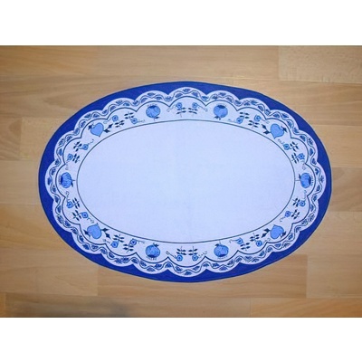 Forbyt prostírka Cubulák modrobílý 42x85cm ovál