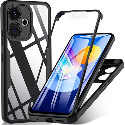 Techsuit Калъф за Xiaomi Redmi 13 / Poco M6 4G 4G + калъф - ColorVerse 360 Series - черен