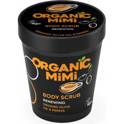 Organic Mimi telový peeling oliva a papája 200 ml