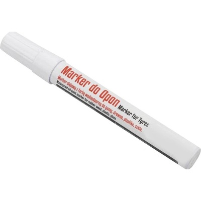 ProfiGaráž Označovač na pneumatiky - voděodolný, olejový marker bílý, kulatý 2,5mm – Zboží Mobilmania